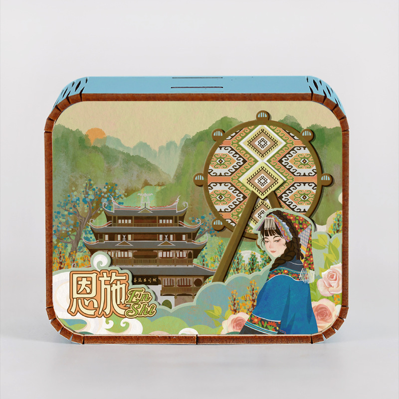 オリジナルアモイ重慶南京西安都市動態オルゴールオルゴールオルゴール観光記念品|undefined