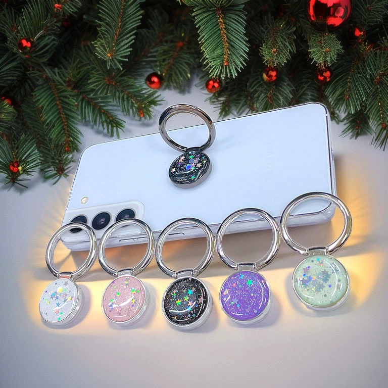 Трансграничное высокое качество цинковый сплав звездное звездное вращающееся круглое ленивое настольное портативное кольцо пряжка спот оптом