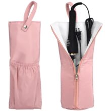 亚马逊新款耐高温烫发棒收纳袋日式简约便携可悬挂式卷发棒袋