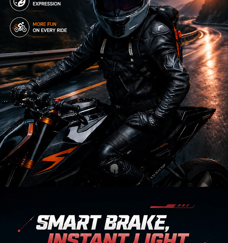 Cross-border motorcycle and bicycle helmet LED devil's eye warning light, night riding devil's eye decorative ambient light