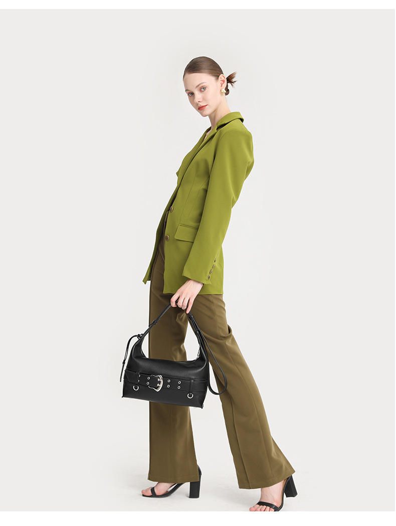 Fashionable Women's Shoulder Bag Simple Retro Niche Handle Bag_voghion.com