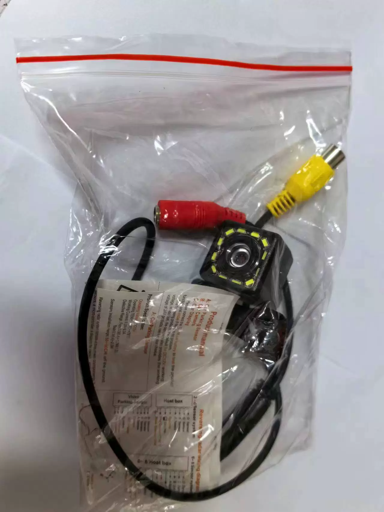 Камера с 12 светодиодами, HD камера с LED-подсветкой для ночного видения, обзор для установки в автомобиль