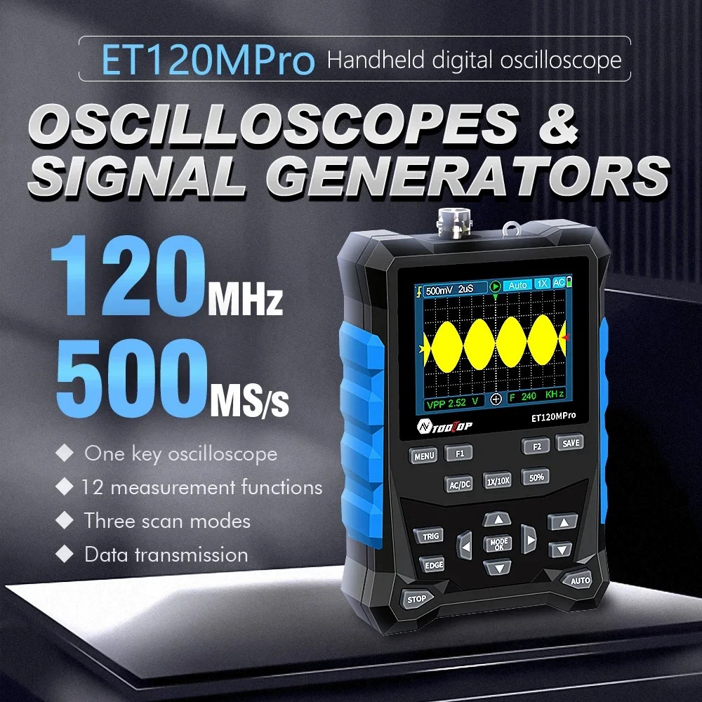 TOOLTOP ET120M PRO генератор сигналов осциллографа 70 МГц, см 120 МГц