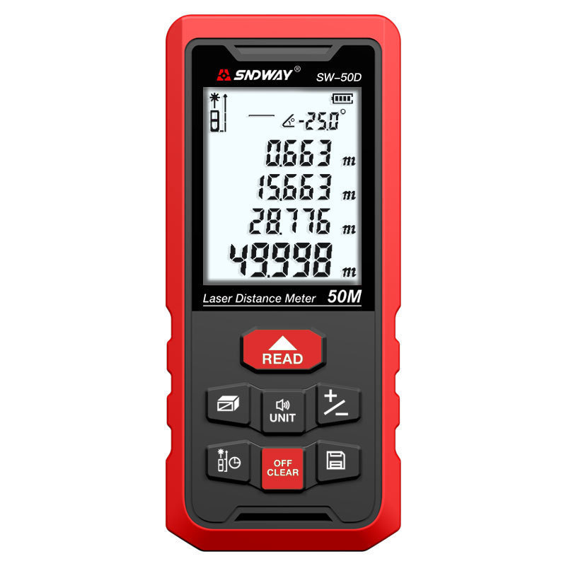 深达威SW-50D激光测距仪SW-100D手持红外线电子尺SW-120D量房仪