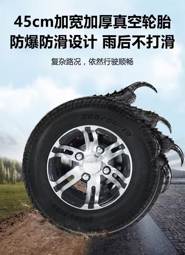 4-seater electric golf cart, scenic area sightseeing vehicle, hotel and homestay reception and patrol vehicle, 4-wheel electric vehicle