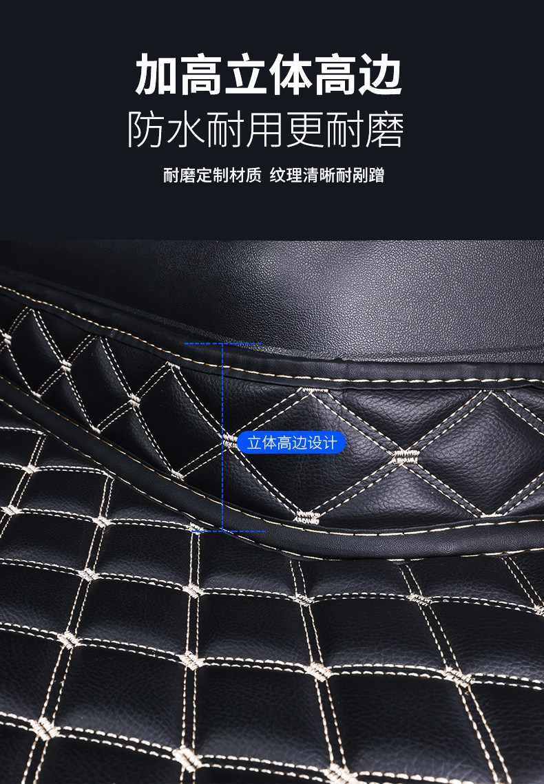 19-25 Audi Q3 trunk mat, specialized car accessory, thickened and wear-resistant decorative Audi Q3 trunk mat
