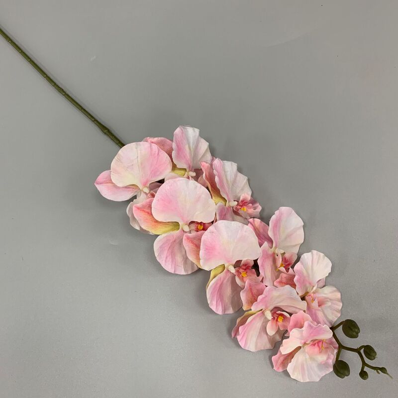 9头卡特兰蝴蝶兰高品质仿真酒店客厅摆设婚庆布置摄影假花批发|undefined