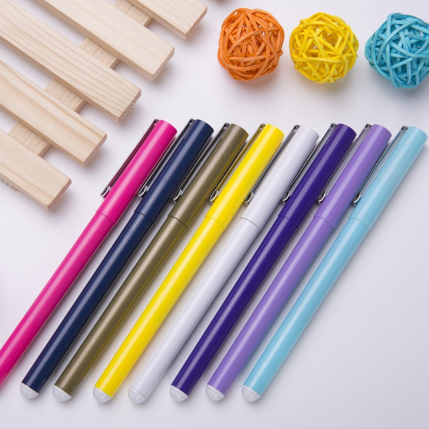 Bolígrafo de publicidad de color neutro personalizado LOGO bolígrafo de agua de carbono color caramelo bolígrafo neutro personalizado bolígrafo de firma de agua