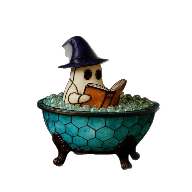 クロスボーダーゴーストバブルバスライトハロウィンゴーストナイトライト変色雰囲気ライトハロウィンギフト用ゴーストバス|undefined