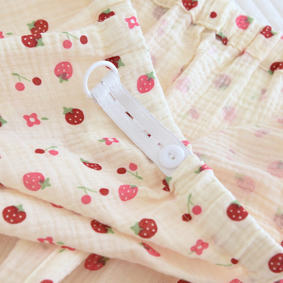 Spring and summer pregnant women crepe pajamas spring and autumn maternity plus size cotton confinement clothing new postpartum nursing nursing suit