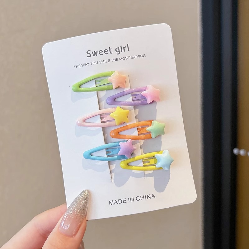 Dopamina tarjeta de cabello de niños brocas de cabello rotas no lastimar tocado de cabello adorable niña 2025 nuevo brocas de frangeo bb clip