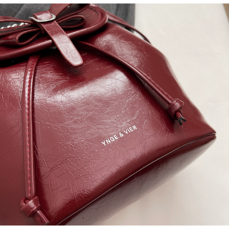 Student class pleated backpack for women 2024 new Korean style trendy student bag, niche high-end women's bag_voghion.com