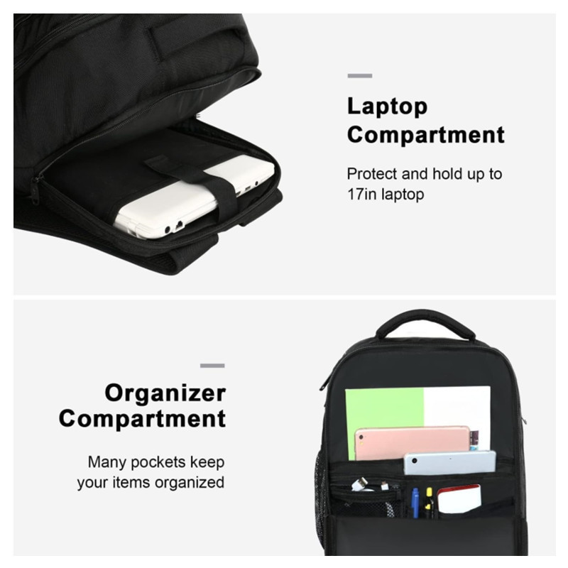Explosiones transfronterizas de viaje spot mochila de computadora portátil 17 pulgadas mochila de equipaje de mano