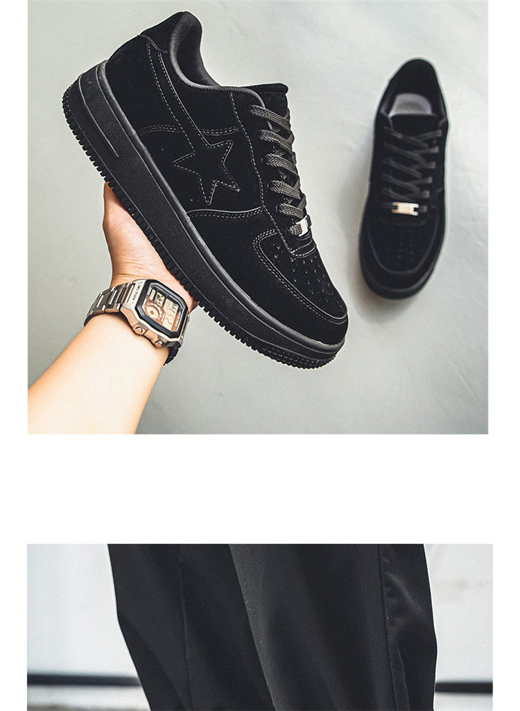 Leichte, lässige Boardschuhe für Herren in Übergröße, neue Herbst- und Winterschuhe für Studenten, schwarze Sportschuhe für das Militärtraining von Herren_voghion.com