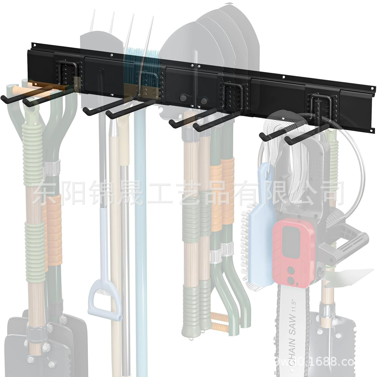 Настенная стойка для хранения цепных пил и сельскохозяйственных лопат, бестселлер Amazon, гаражная стойка для инструментов, железный крюк