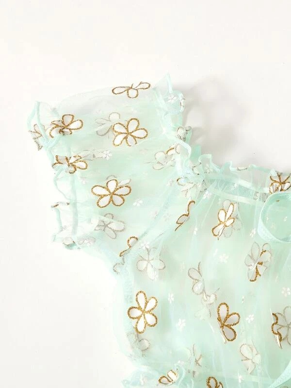 New Sexy And Fun Underwear Sexy And Cute Green Three Point Thin And Fun Lace Underwear_voghion.com