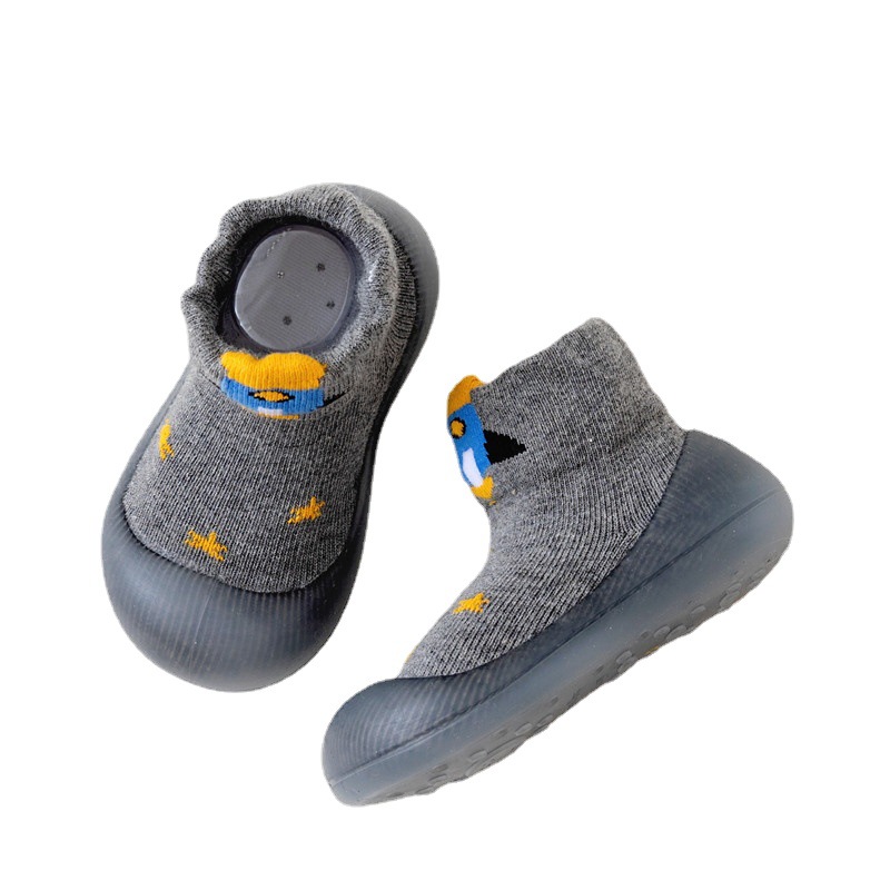 Bebé Niño Zapatos de fondo suave antideslizante primavera y otoño bebé calcetines Zapatos interior y al aire libre caminar Educación Temprana Infantil transpirable zapatos y calcetines