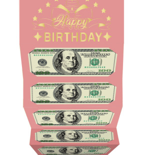 Amazon Hot Bronzing Birthday Red Bag Wallet Surprise cash holders card Pink Envelope