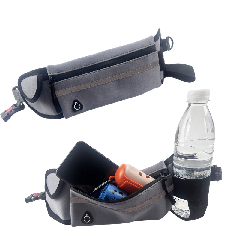 Suministros para mascotas amazonas mascota corriendo correa de cintura portátil bolsa de función completa correa de perro