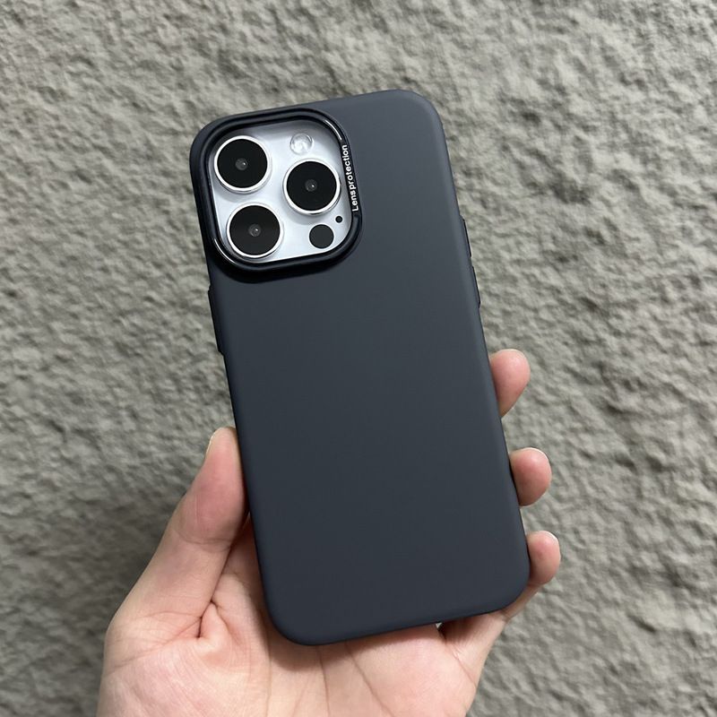 纯色肤感磨砂适用iPhone17细圈磁吸手机壳苹果16高级感防摔保护套|undefined