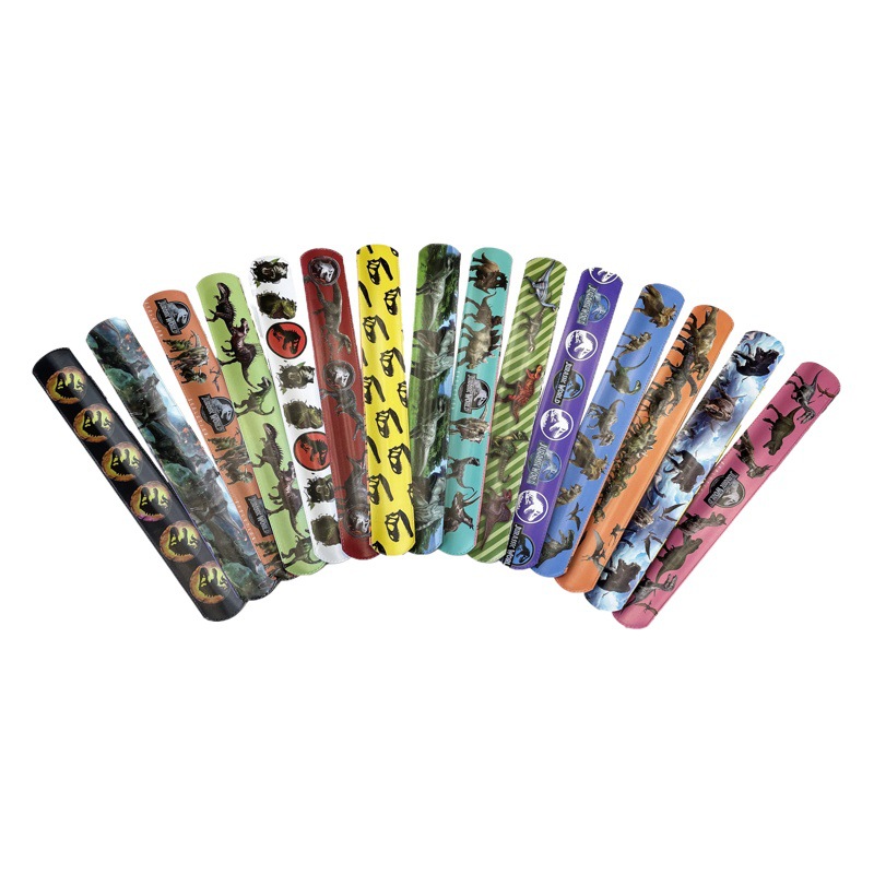Amazon real dinosaur Party children's snap ring bracelet Jurassic World snap ring