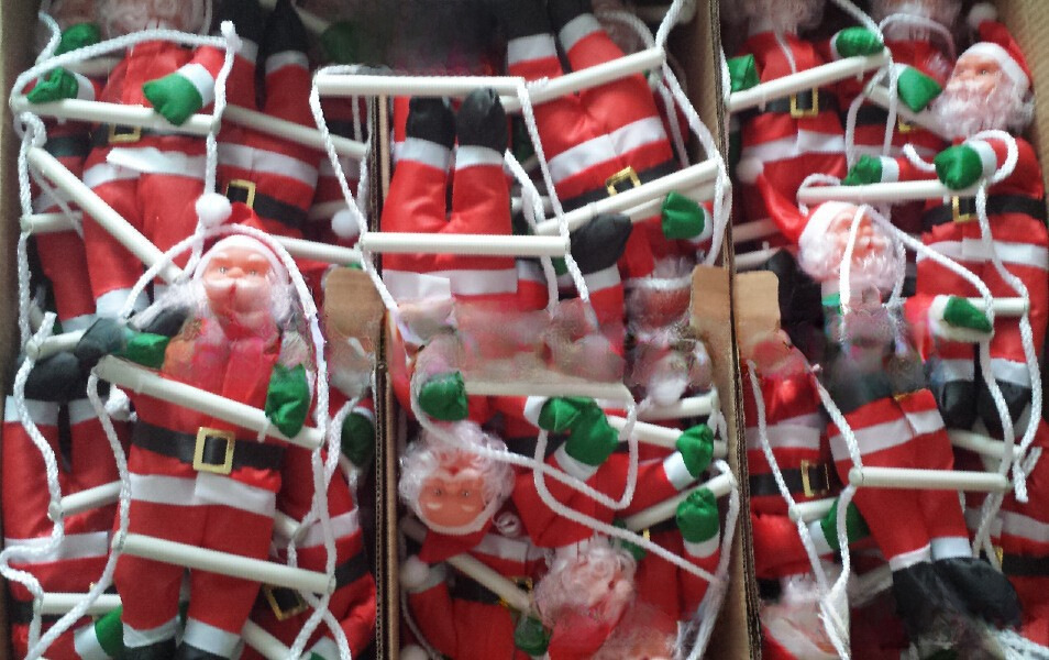 popolare 25CM scala per 1 persona ciondolo di Babbo Natale decorazioni di Babbo Natale vendita diretta dalla fabbrica_voghion.com