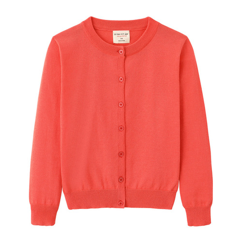 2024 Cross-border Spring and Autumn Children's Clothing Medium and Large Children's Knitted Cardigan Girls Jacket Versatile School Uniform Boys Sweater Cardigan