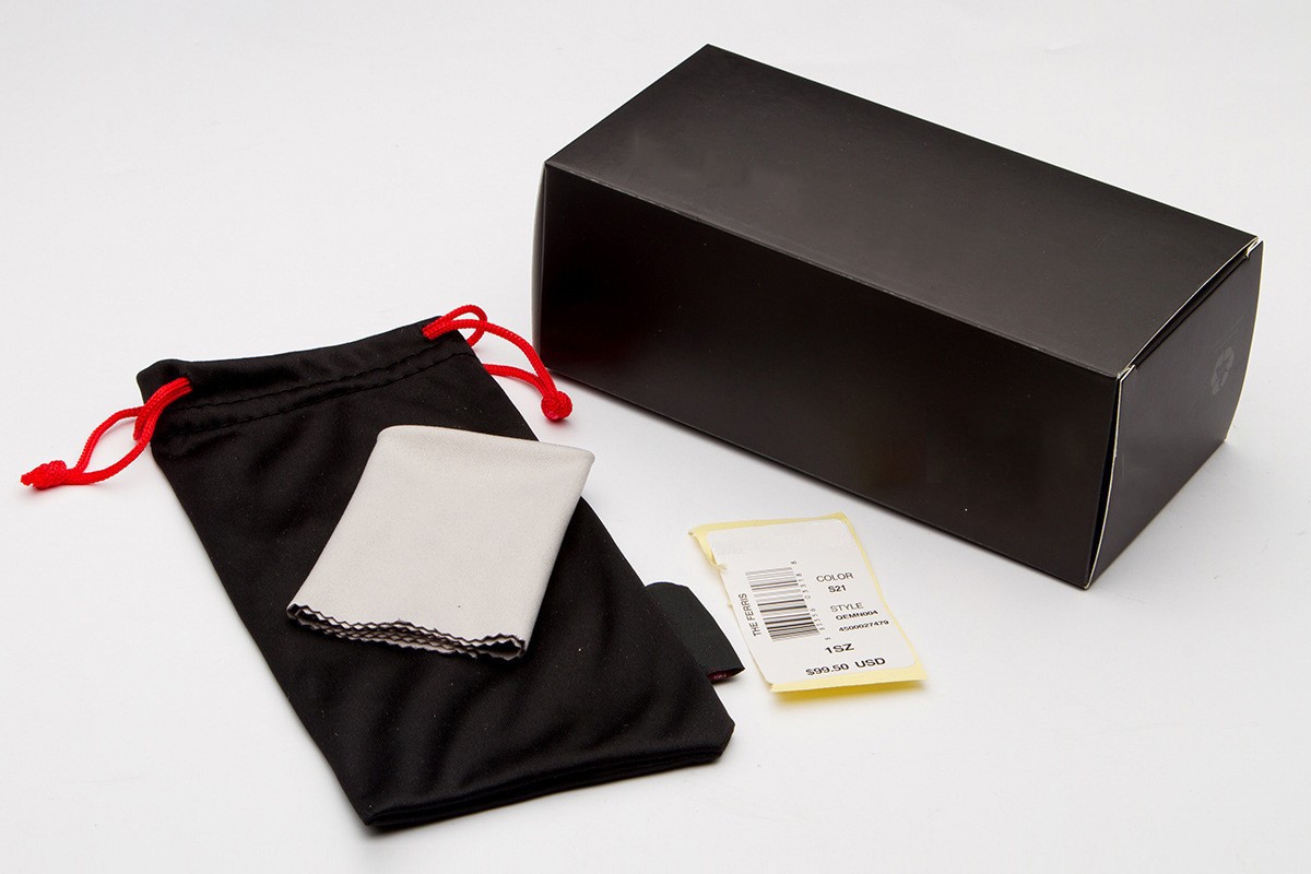 QS SPY FOX Black Sunglasses Box with EVA Zipper Hook Sunglasses Case