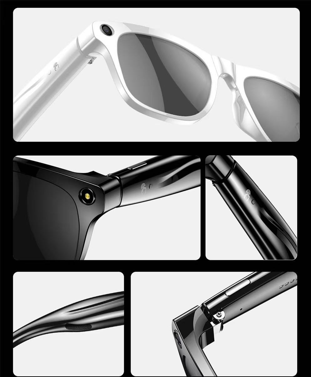 Smart Glasses With Voice Control And Bluetooth Camera For Photos_voghion.com
