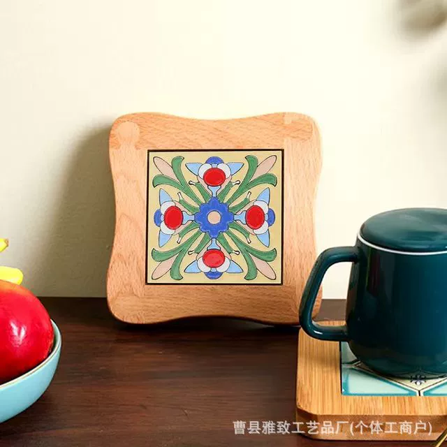 Теплоизоляционные подставки из цельного дерева Домашний стол антипригарные деревянные подставки для ресторана запеканки коврики деревянные квадратные плитки для кофе подставки