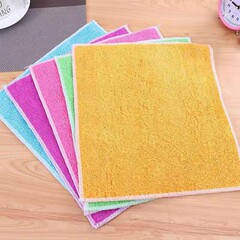 27*30竹繊維の皿洗いタオルは油を塗っていない二重雑巾竹炭は油を落として皿洗い布を厚くする
