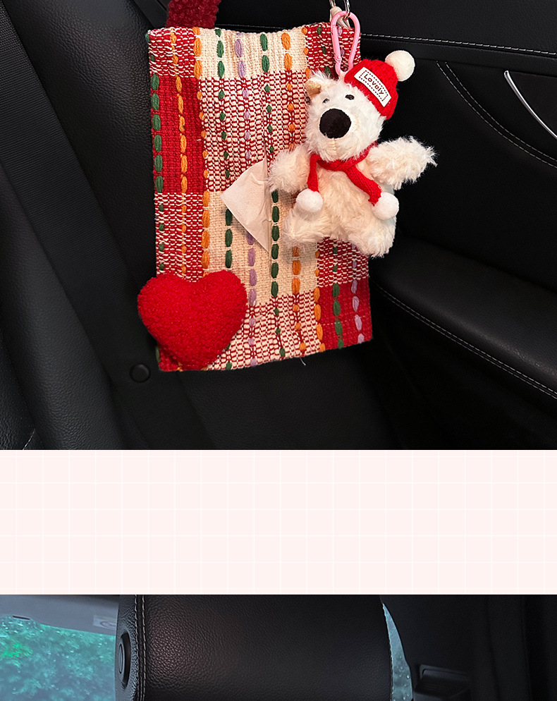 Car-Mounted Tissue Box, Hanging Type, 2026 New Model, High-End Car Tissue Holder, Practical Storage