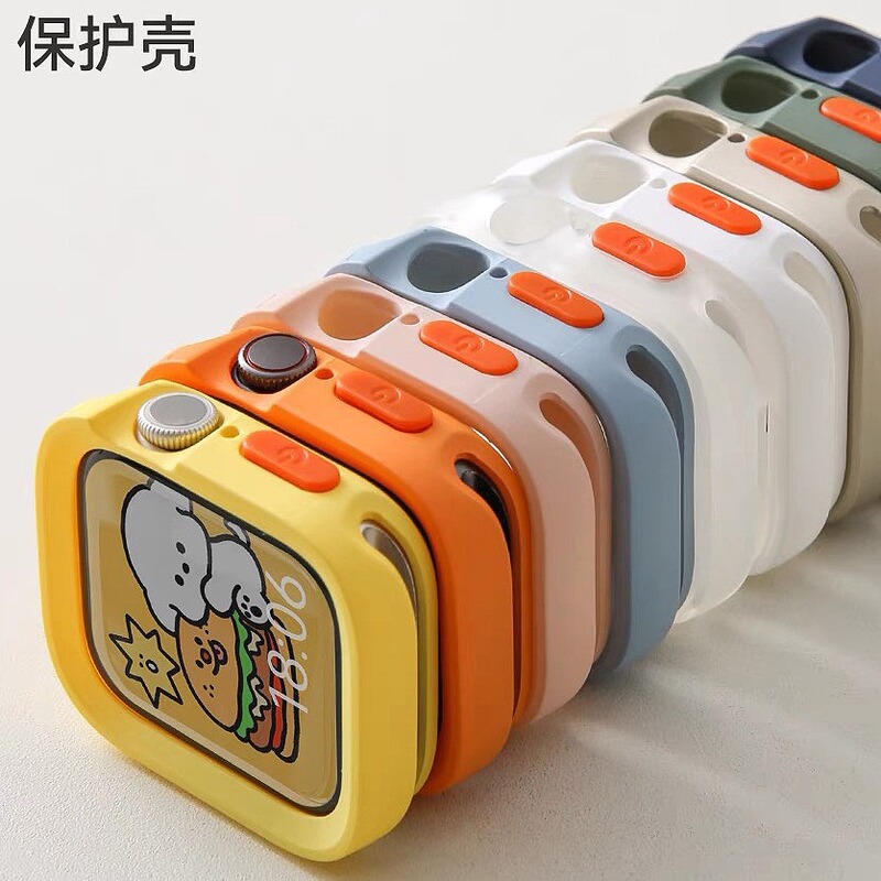 Suitable for S11 Apple Watch Applewatch10 Protective Case with Matte Finish Iwatch987 Generation Se with Soft Edges Suitable for S11 Apple Watch Applewatch10 Protective Case with Matte Finish Iwatch987 Generation Se with Soft Edges