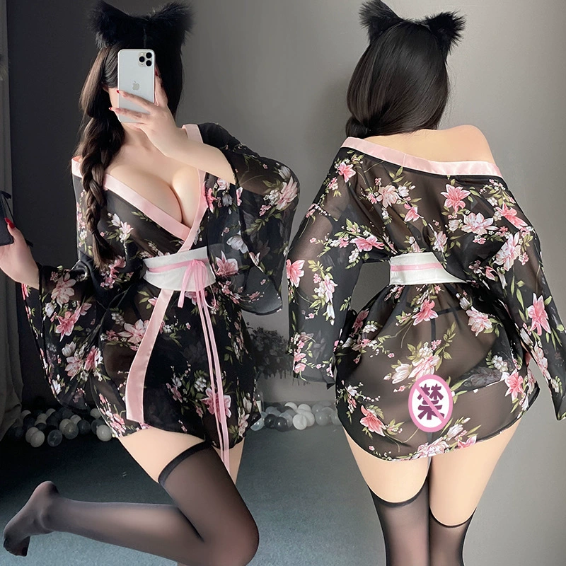 曼烟 Sexy underwear, Japanese kimono, bathrobe, cheongsam, uniform, V-neckline