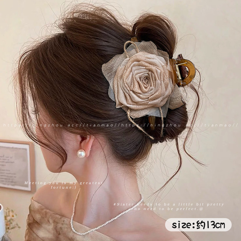 2026 nuevo clip de agarre de alto nivel lindo coreano cabeza trasera clip de cabello toque de cabello gran exquisito clip de tiburón clip de cabello image 153