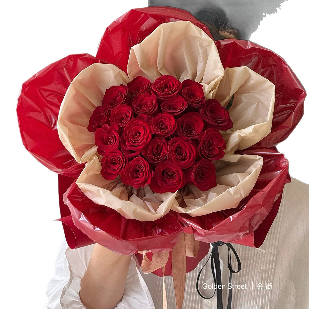 Nueva película de alas de ciga de siete colores de cordier impermeable papel de embalaje de flores DIY embalaje de flores materiales de papel de embalaje