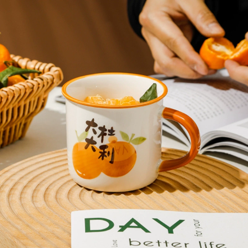 1st input: "[Good -looking cups] Ins cat, dog dog map big circle handle ceramic mug cup milk cup coffee cup"