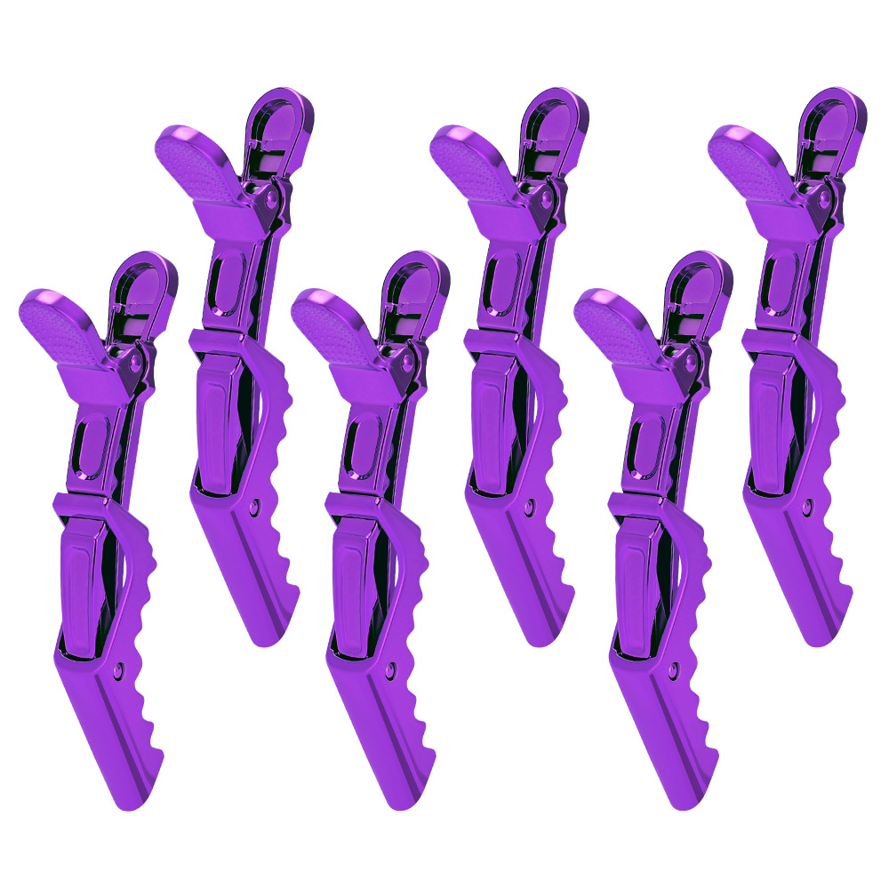 Hair Salon Alligator Colorful Hair Styling No-trace Duckbill Long-nose Clips, Perm And Dye Sectioning Tools, Bangs Clips_voghion.com