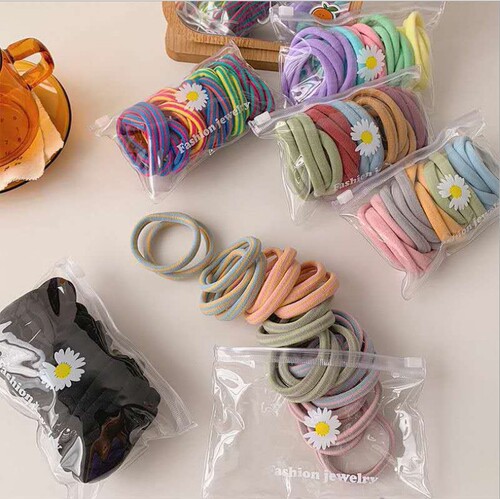 ins Japanese simple rubber band high elasticity and durability thick hair tie ponytail internet celebrity thickened hair rope head rope