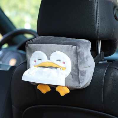 Car tissue box/set: Seat Back Sun Visor Armrest - penguin