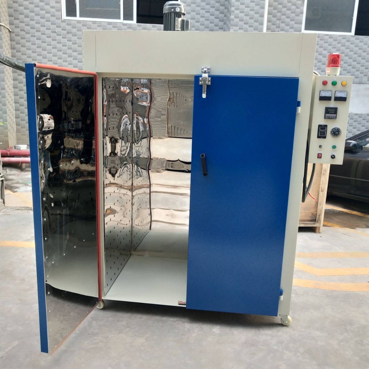 工业烤箱千层架烤箱推车烤箱落地烤箱分体烤箱镜面不锈钢烤箱