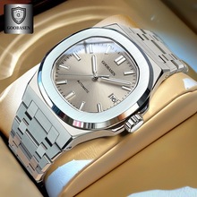 古柏森新款防水仿机械表男士手表日历石英表直播外贸爆款一件代发
