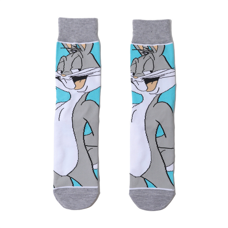 Wholesale Trendy Men'S Cotton Cartoon Tube Socks Stockists Women'S Animation Personalized Socks-5Prs 28 Img_4370
