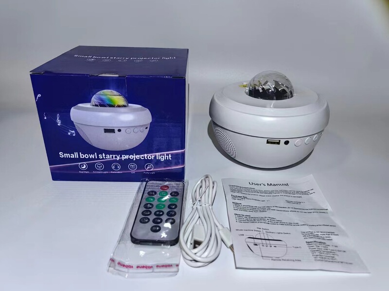 クロスボーダー満天星星空レーザー水波紋投影灯USB bluetooth音響舞台ランプ寝室雰囲気小夜|undefined