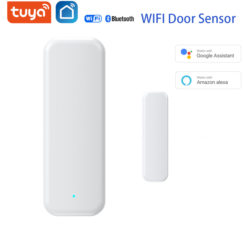 涂鸦wifi门磁报警器WIFI door sensor对接音箱涂鸦WIFI门窗报警器