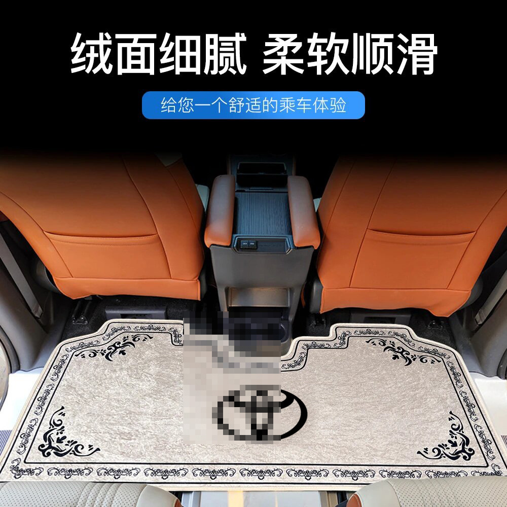 Alfombrillas de terciopelo dorado con diamantes de alta calidad para coche, accesorios interiores, alfombrillas de madera con forma especial para la parte superior del suelo, alfombrillas para la fila del centro.