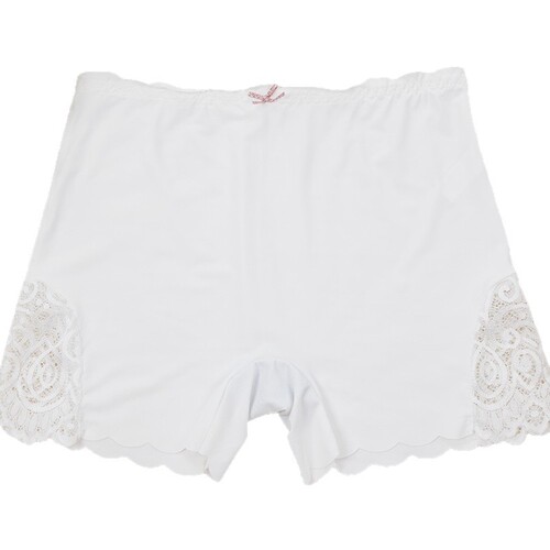 Sexy boxer underwear, smooth lace, women's anti-exposure, pure cotton crotch safety pants, traceless, pure color ice silk, large size