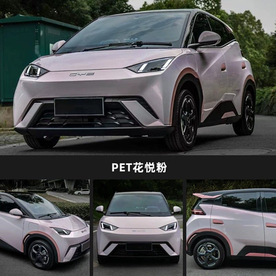 Two-Color Super Matte Crystal Amg Mountain, Auto Color Change Film - pet-huayue-powder-three-layer-repair-152m-17m-white-label-flawless