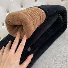 女士金丝绒棉裤加绒加厚大码保暖裤高腰外穿中老年女裤修身棉裤冬