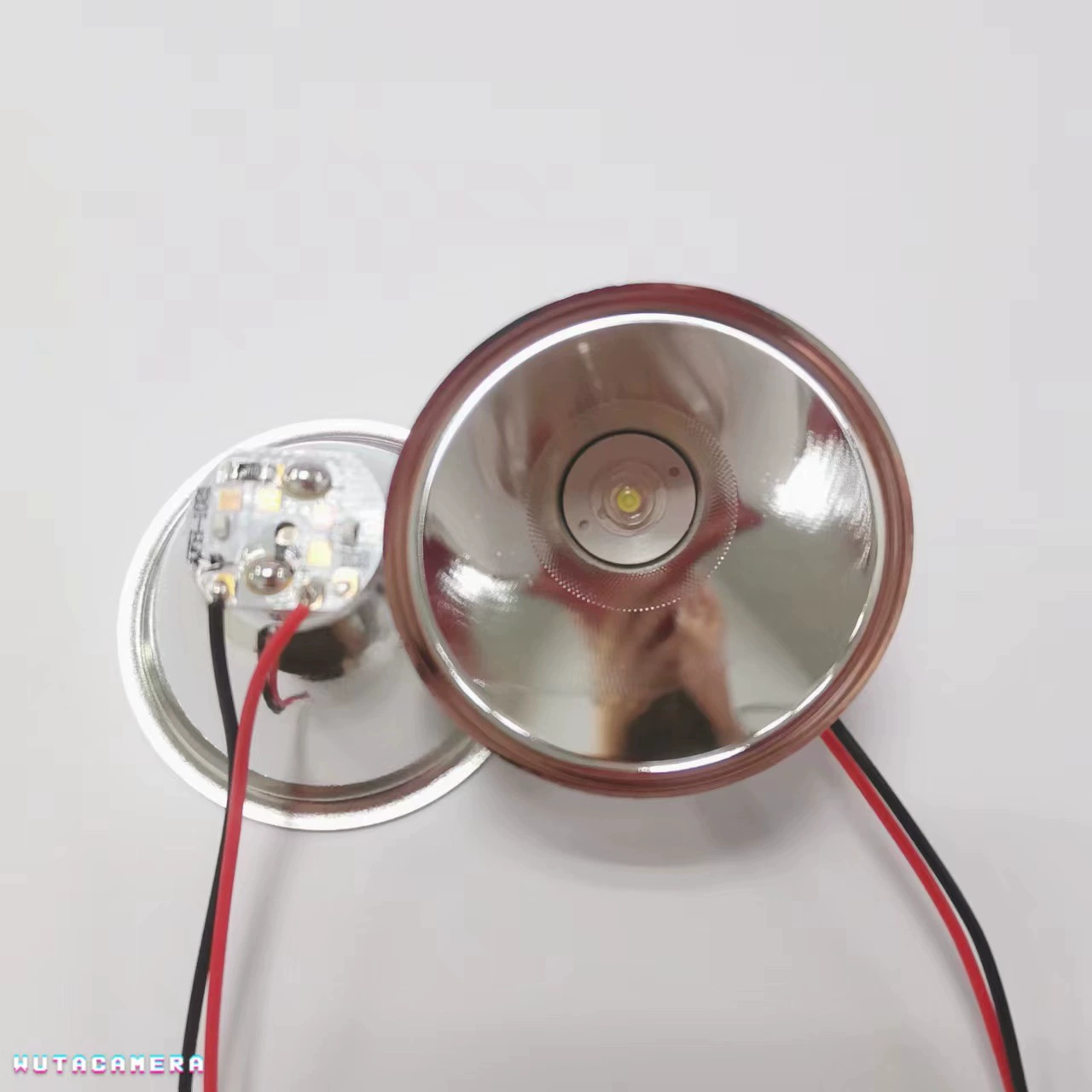 Прямые продажи с фабрики 32 мм алюминиевый сплав Светоотражающая чашка лампа чашка фара ручное Наружное освещение компьютер периферийные продукты интегрированные слова